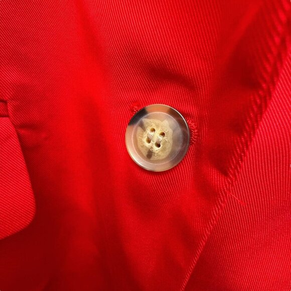 LOFT Red Blazer Size 14 Womens Lyocell Jacket Preppy Classic Holiday NWT - Picture 10 of 12